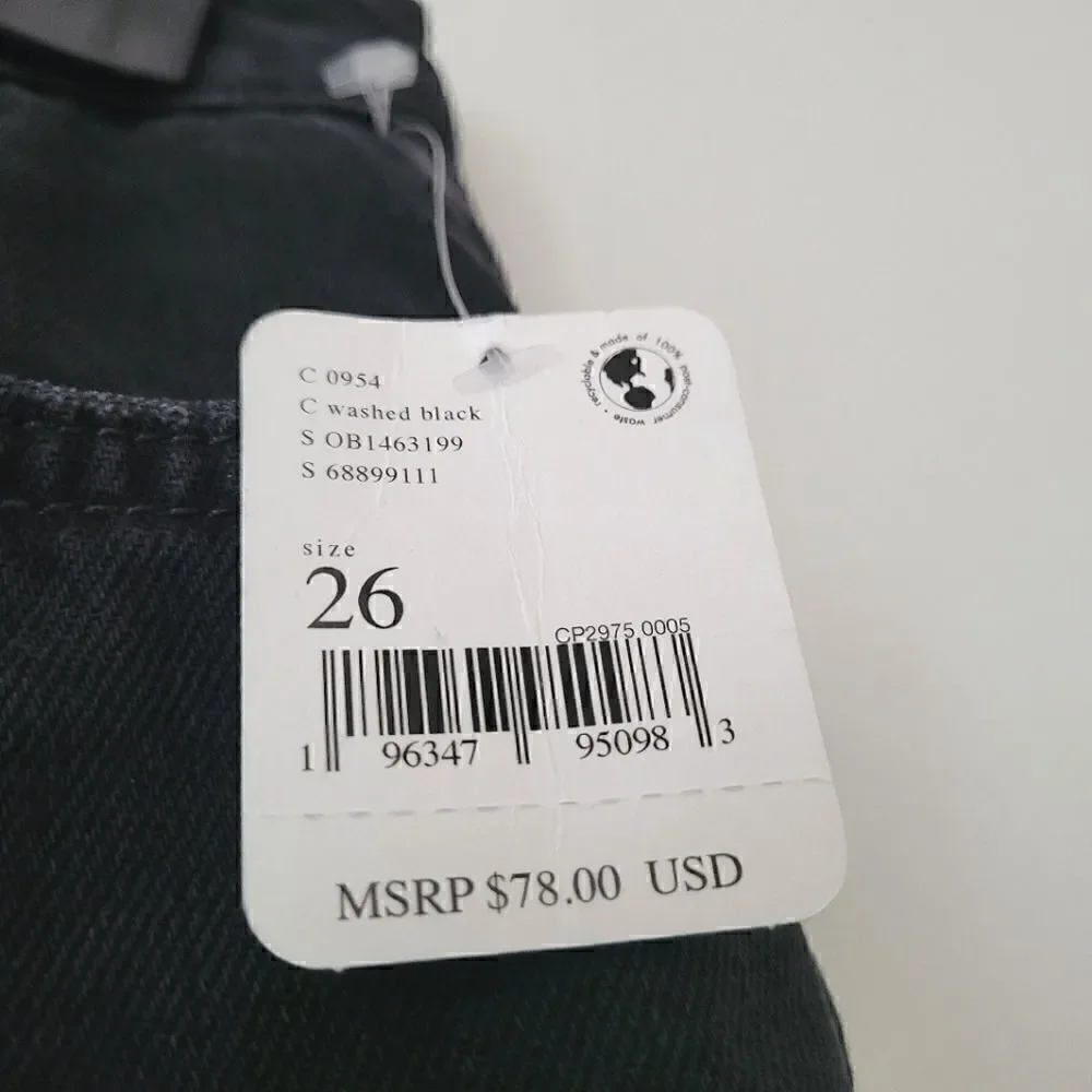 We The Free Maggie Jeans Straight Leg Onyx 26